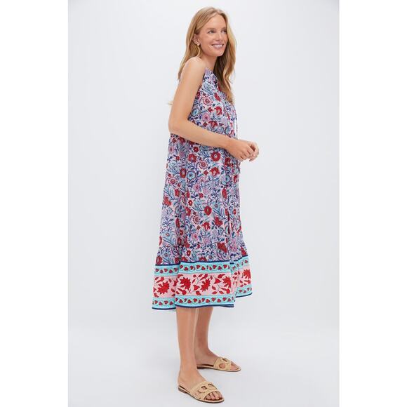 TUCKERNUCK BEACH Mauve and Rose Wildflower Salty Paloma Caftan Size M NWT - Picture 5 of 7